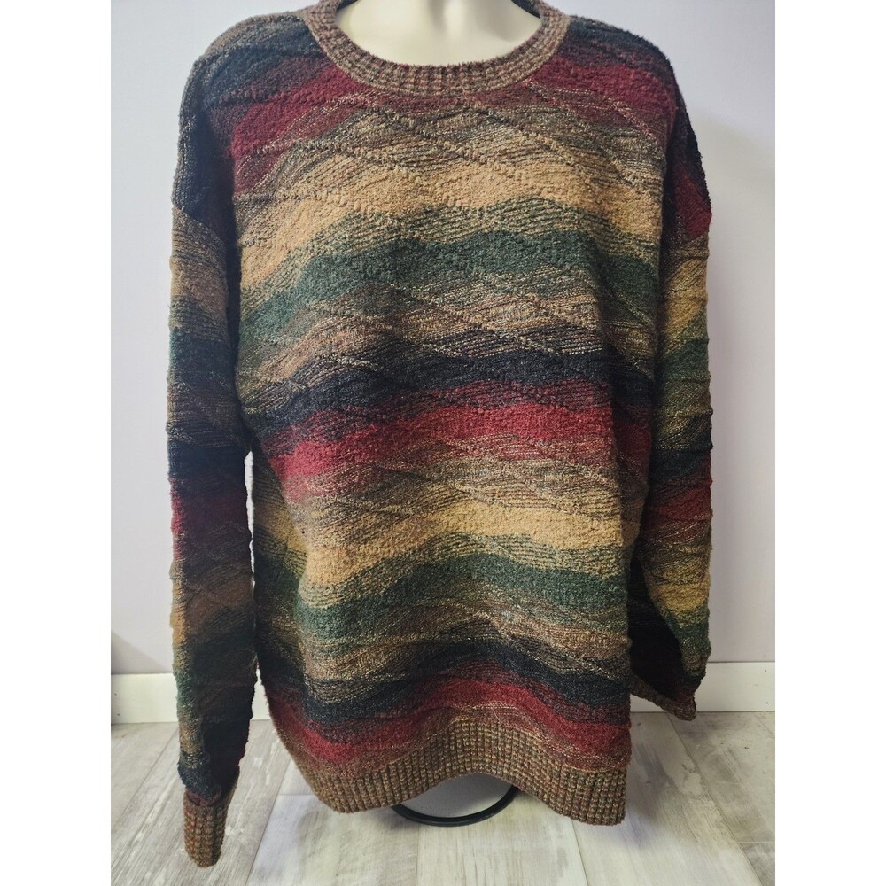 Vintage Protege Collection Sweater Mens XLT Coogi Style Textured Made In USA
